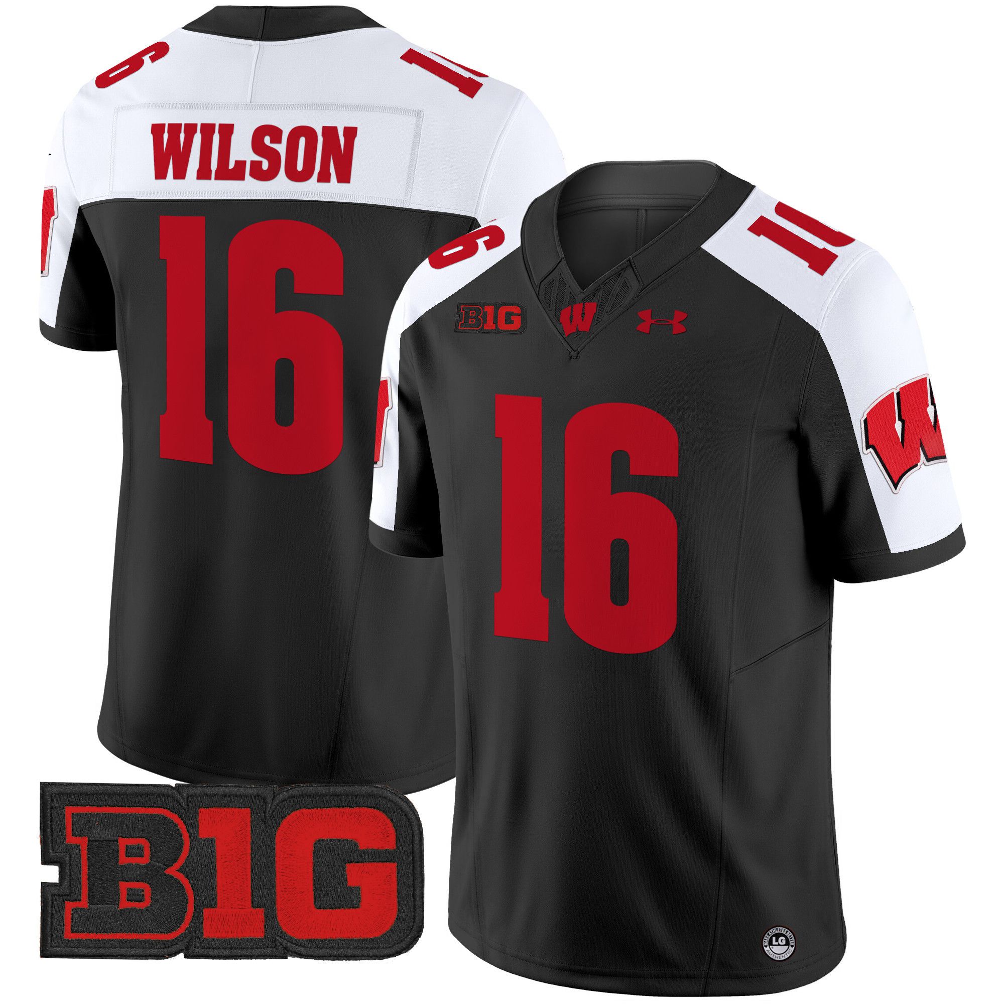 Men Wisconsin Badgers #16 Wilson Black 2024 Vapor Limited NCAA Jersey